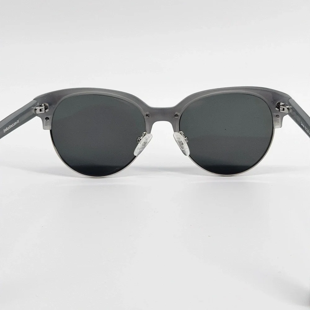 Carven Mens Gray Browline Retro Sunglasses 51-18-142 Modern Designer Fashion